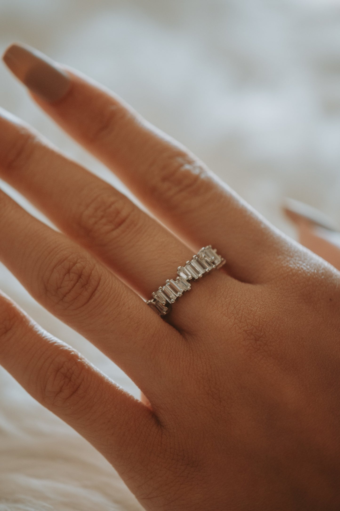 Lincoln Trapezoid Band Sterling Silver Ring
