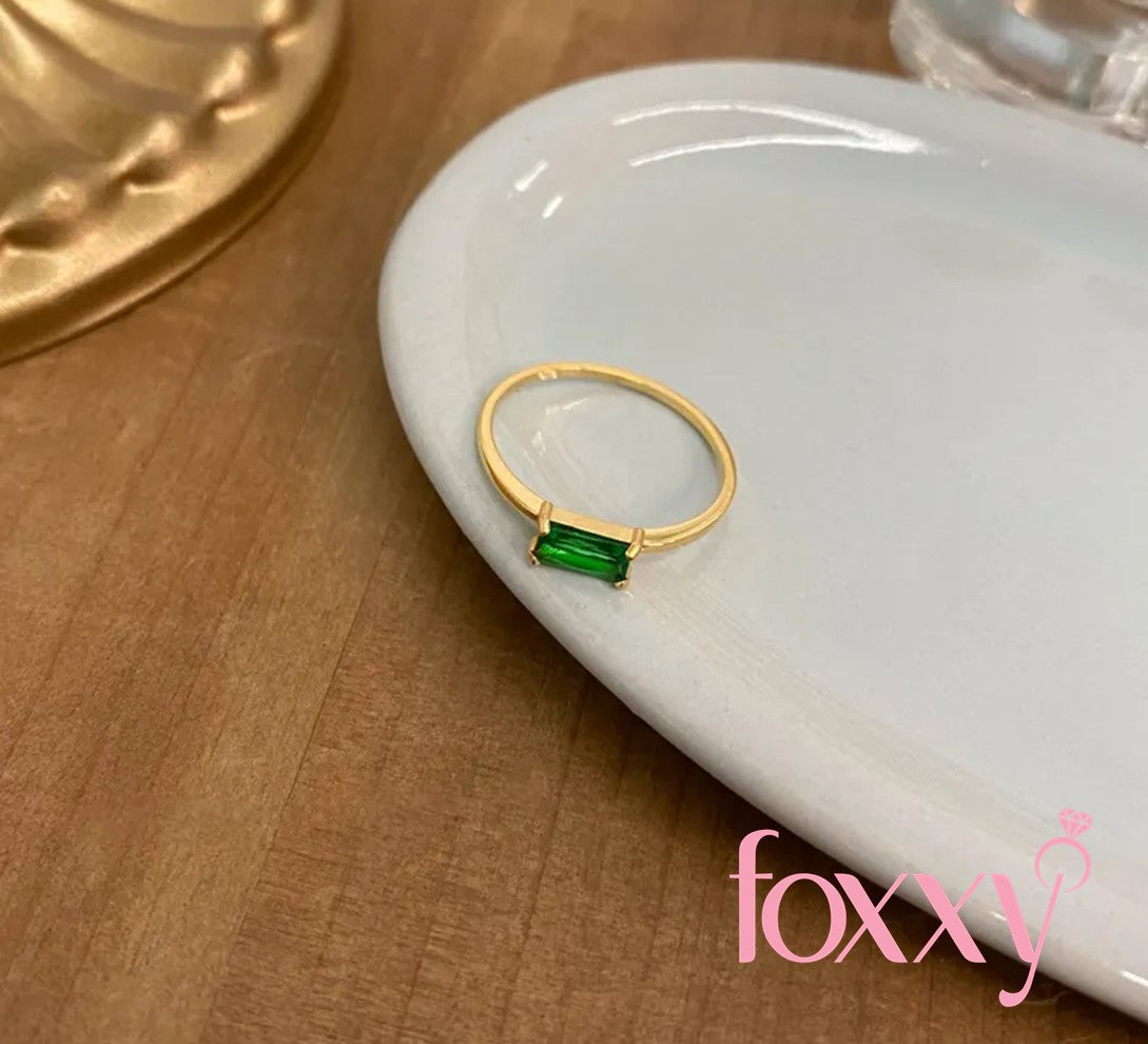 Simple Style Square Titanium Steel Gold Plated Rhinestones Rings