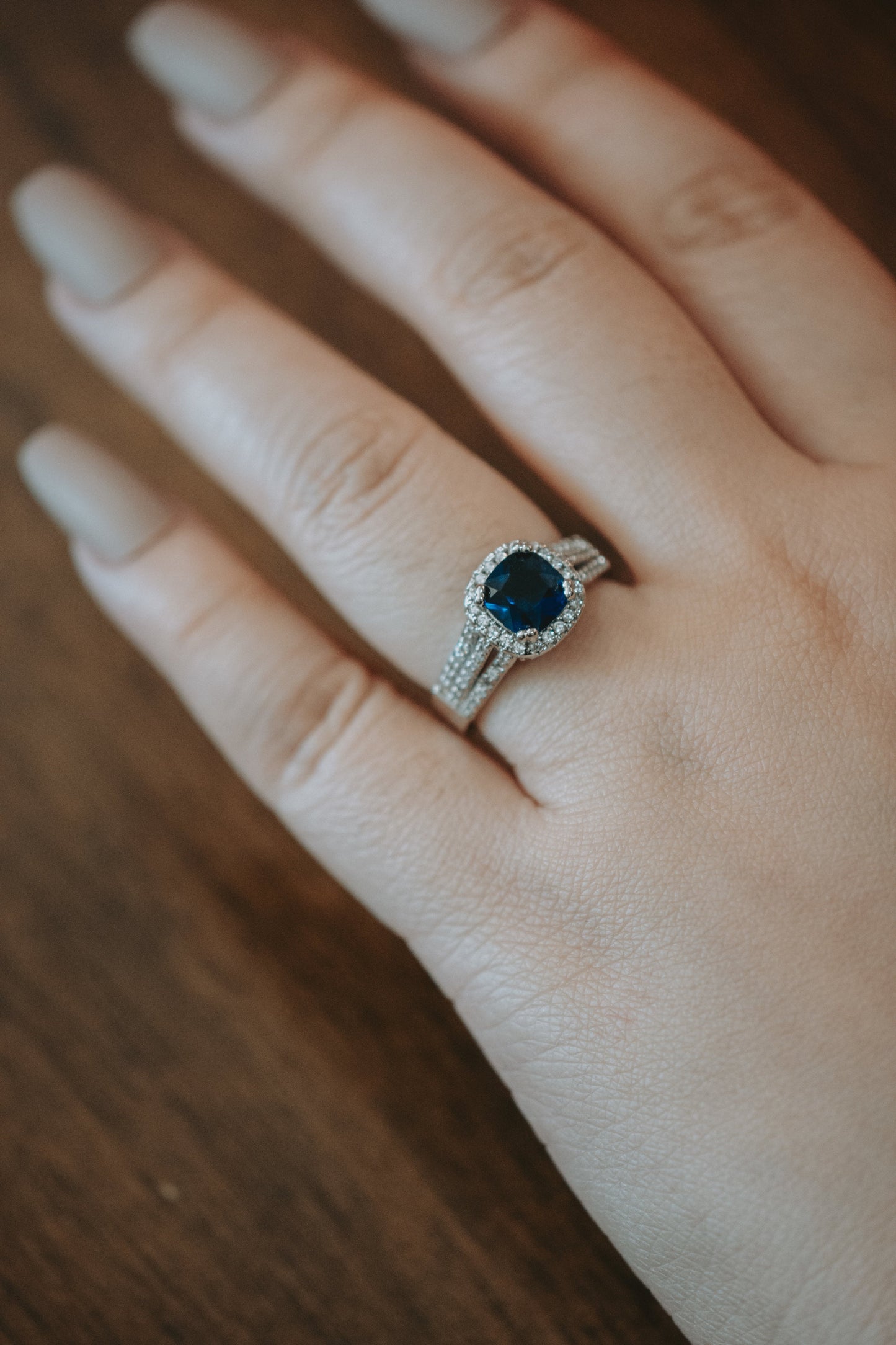Lady Sapphire Sterling Silver Ring