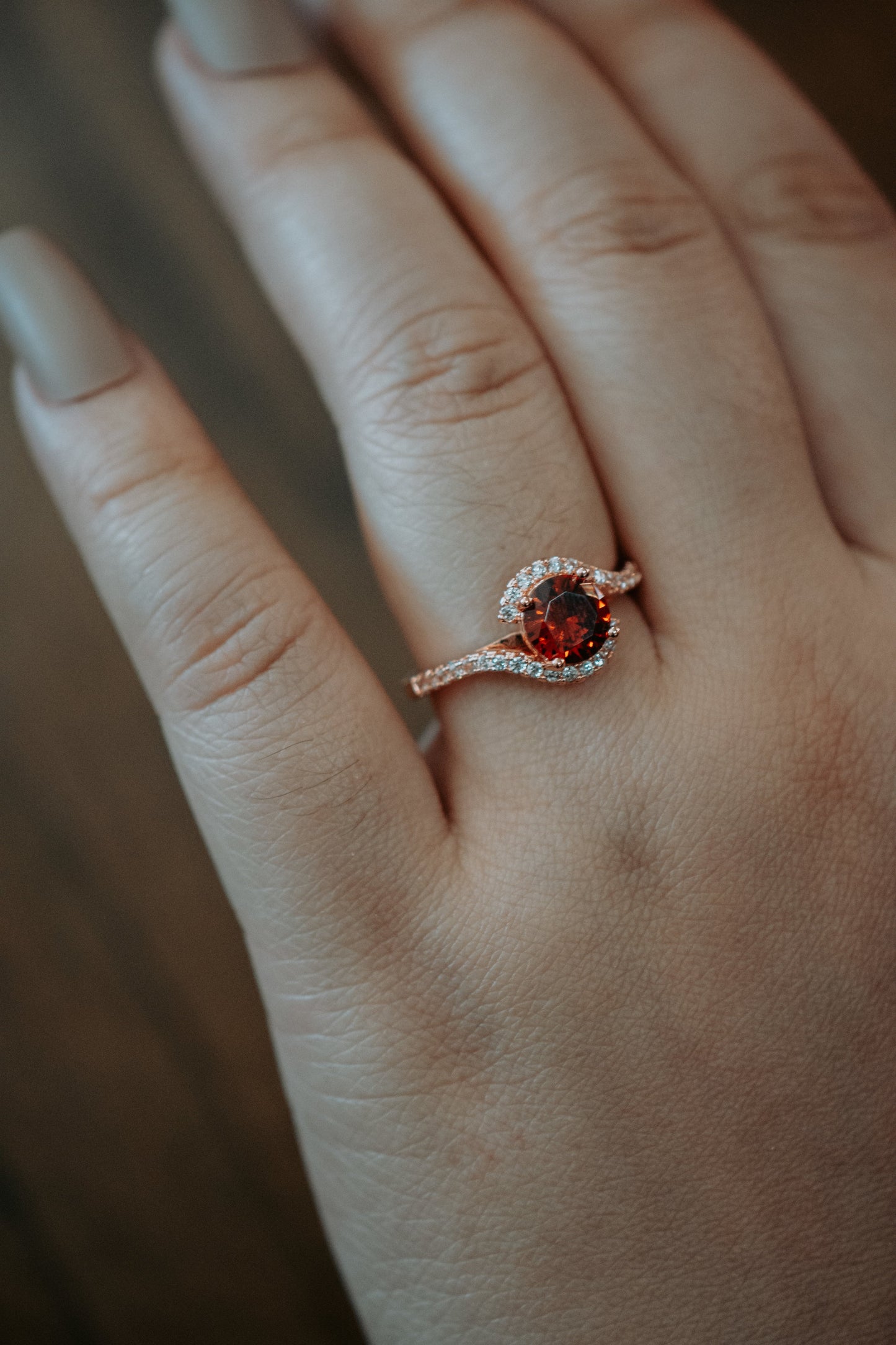 Sweet Love Rose Gold in Ruby Stone