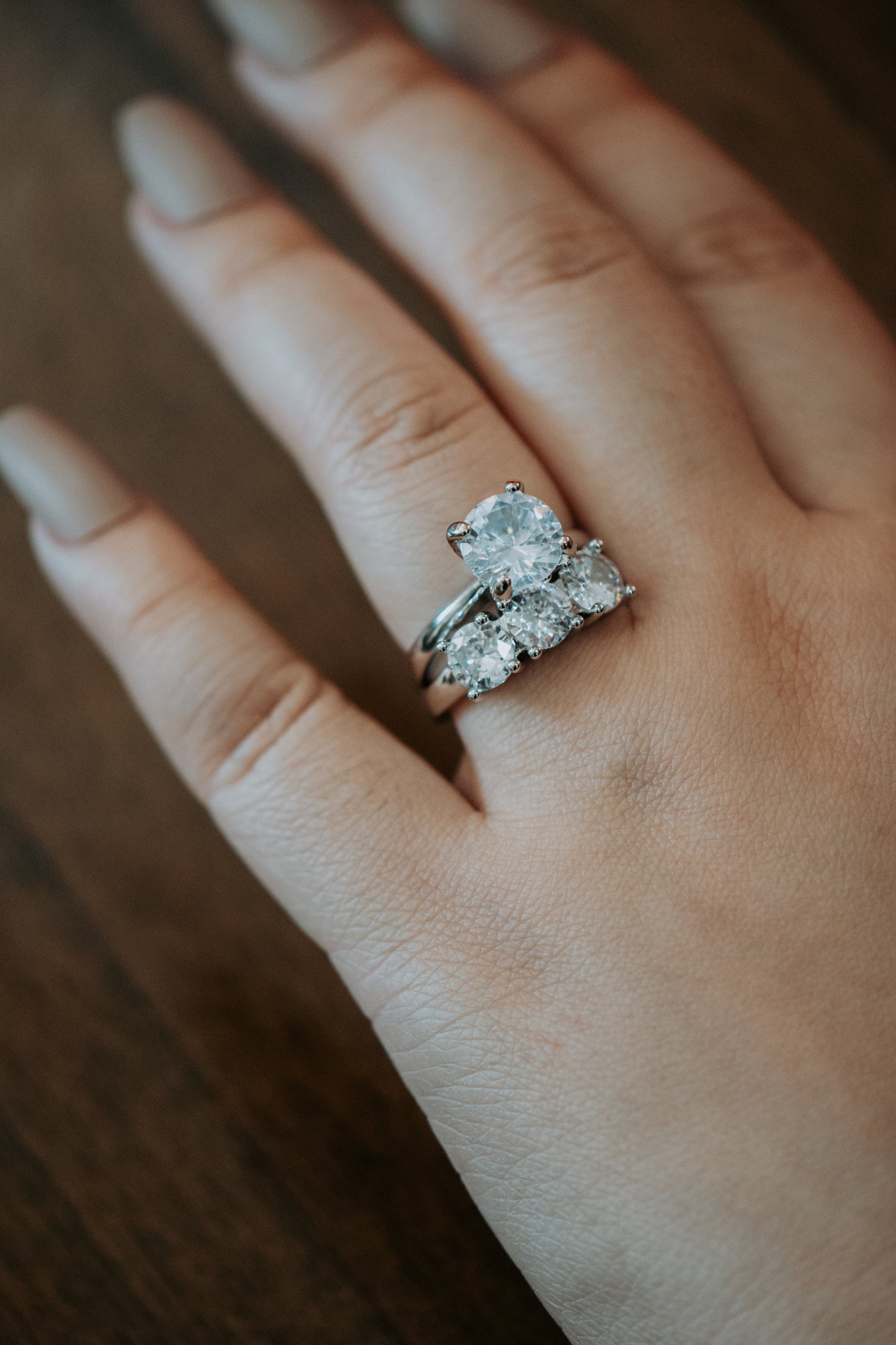 Wait for You Sterling Silver Ring Set