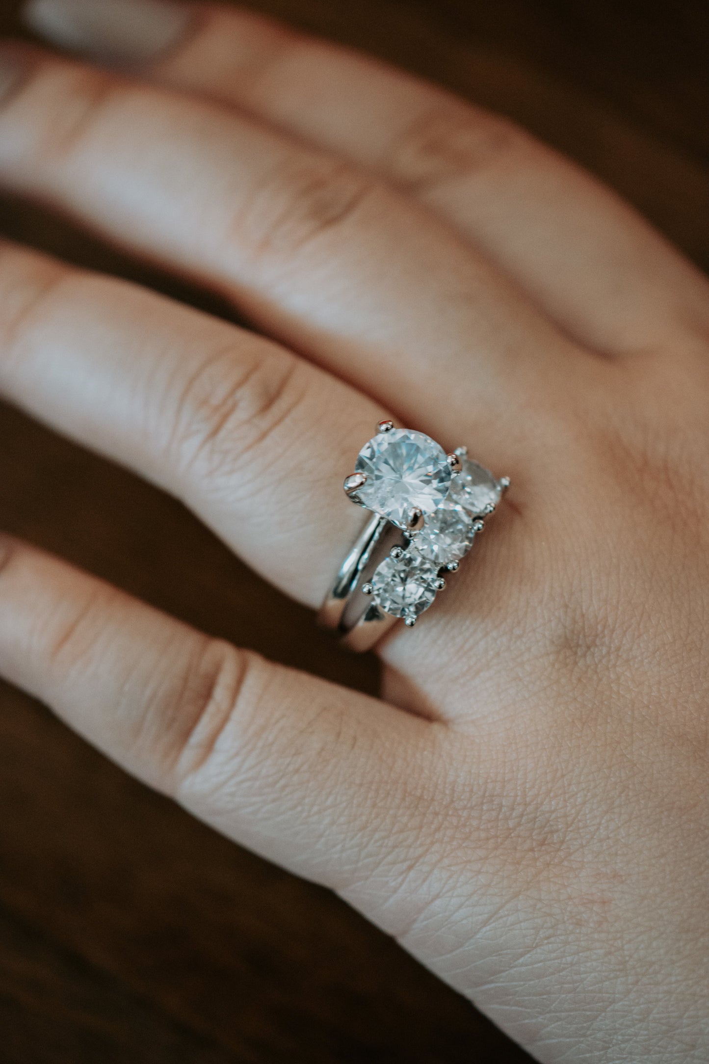 Wait for You Sterling Silver Ring Set