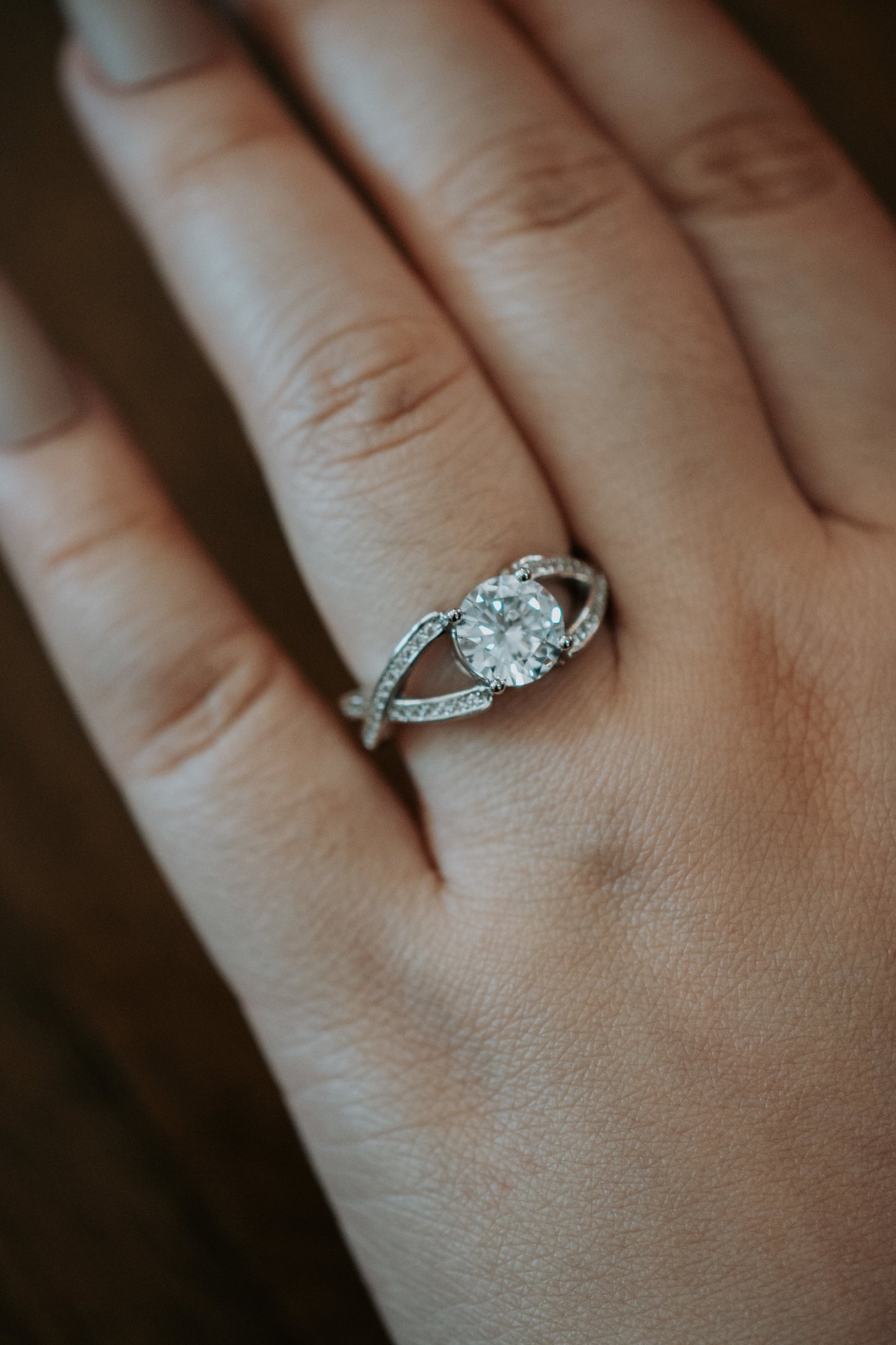 Moon Love Sterling Silver Ring