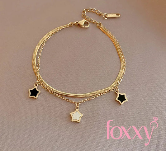Fashion Star Titanium Steel Enamel Women'S Bracelets Necklace