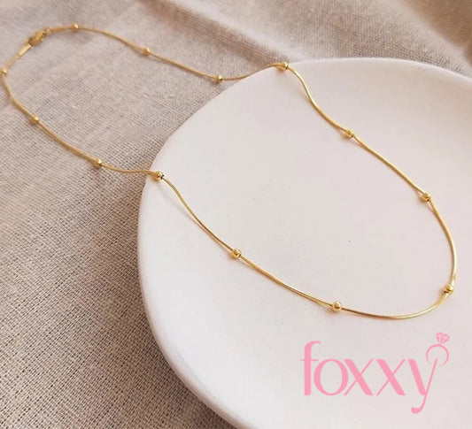 Fashion Solid Color Titanium Steel Plating Necklace