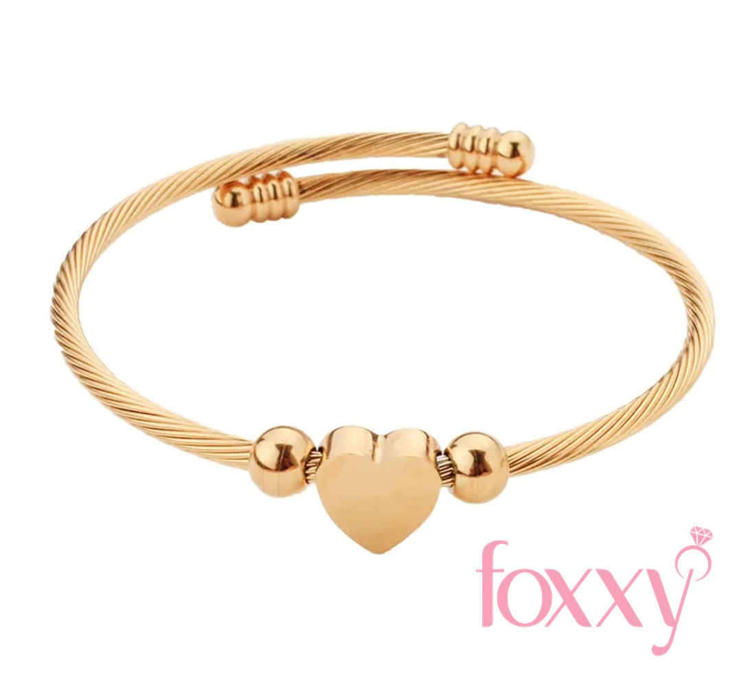Fashion Heart Shape Titanium Steel Bracelets