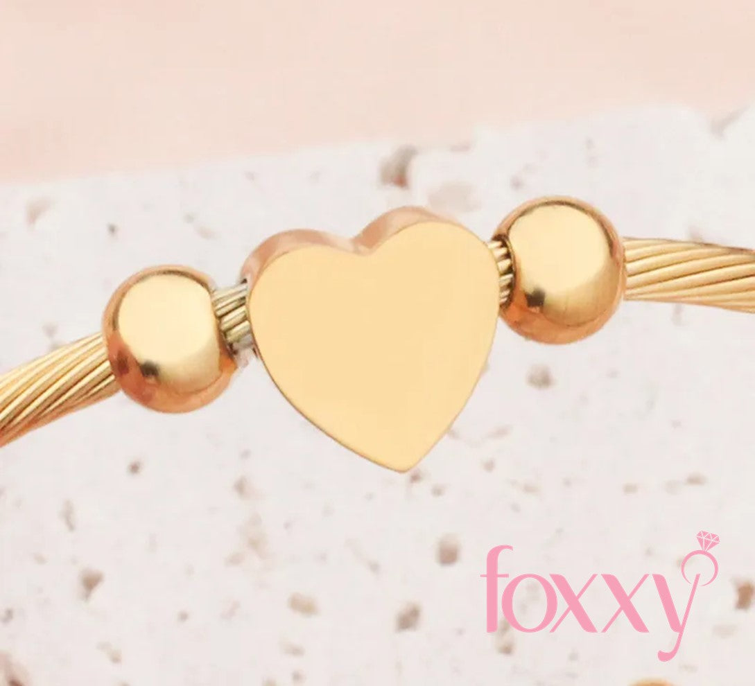 Fashion Heart Shape Titanium Steel Bracelets