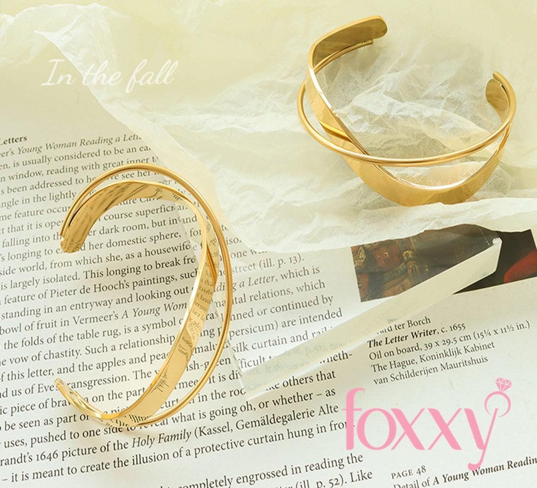 Simple Style Solid Color Titanium Steel Bangle Plating Stainless Steel