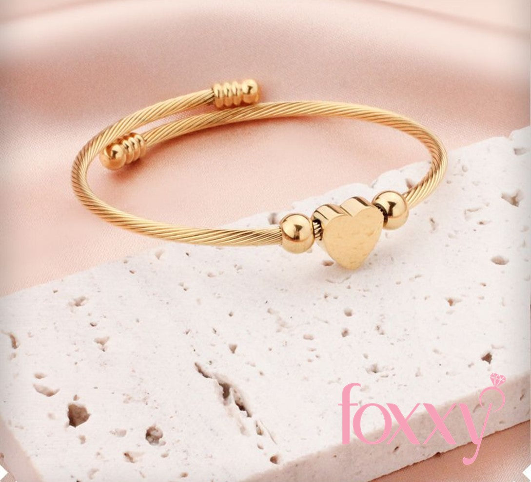 Fashion Heart Shape Titanium Steel Bracelets
