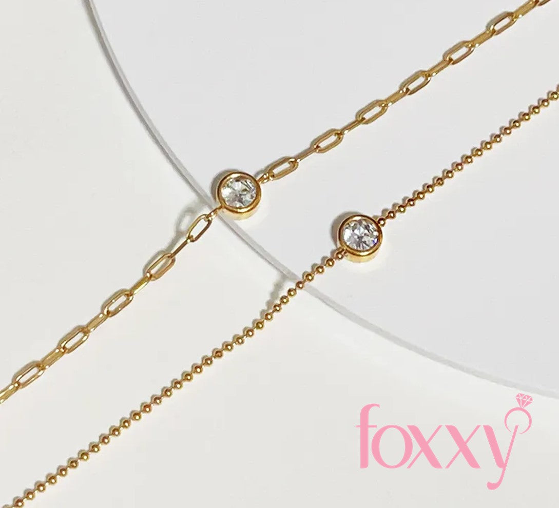 Fashion Round Titanium Steel Inlay Zircon Bracelets 1 Piece